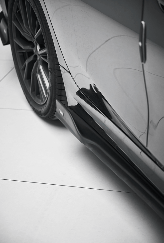 BMW 3 Series G20 330i M340i 2023 2024 LCI with Aftermarket Parts - Plustic Style Side Skirts ABS from ArmorExtend