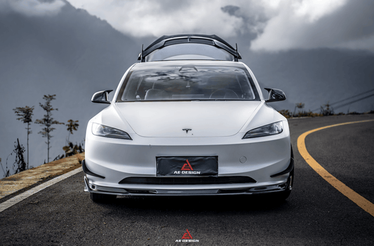 Tesla Model 3 Highland / Performance 2024-ON with Aftermarket Parts - AE Style Rear Wing Carbon Fiber from ArmorExtendfrom ArmorExtend