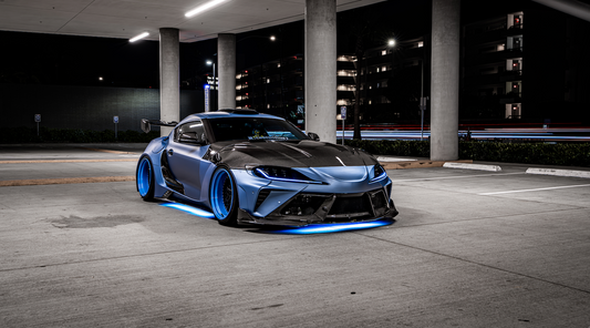 BMW 8 Series M850i 840i (With M-Package Bumper) G14 G15 G16 2018 2019 2020 2021 2022 2023 2024 with Aftermarket Parts - AE Style Front Canards Carbon Fiber from ArmorExtend
