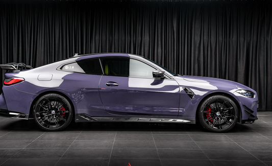 BMW M3 G80 G81 2021 2022 2023 2024 & M4 G82 G83 2021 2022 2023 2024 with Aftermarket Parts - AE Style Side Skirts Carbon Fiber from ArmorExtend