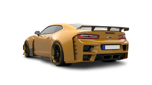Chevrolet Camaro 6th Gen ZL1 Z/28 2SS 1SS 3LT 2LT 1LT 2LS 1LS 2015 2016 2017 2018 2019 2020 2021 2022 2023 2024 with Aftermarket Parts - Side Skirts Carbon Fiber/FRP from SPECTER PLUS