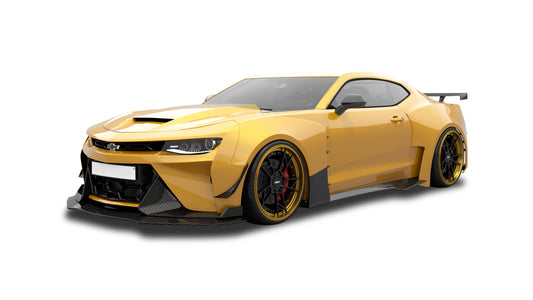 Chevrolet Camaro 6th Gen ZL1 Z/28 2SS 1SS 3LT 2LT 1LT 2LS 1LS 2015 2016 2017 2018 2019 2020 2021 2022 2023 2024 with Aftermarket Parts - Side Skirts Carbon Fiber/FRP from SPECTER PLUS