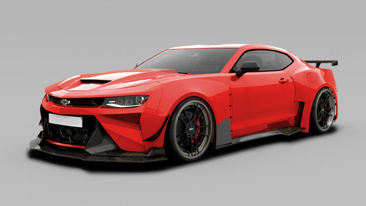 Chevrolet Camaro 6th Gen ZL1 Z/28 2SS 1SS 3LT 2LT 1LT 2LS 1LS 2015 2016 2017 2018 2019 2020 2021 2022 2023 2024 with Aftermarket Parts - Hood Carbon Fiber/FRP from SPECTER PLUS