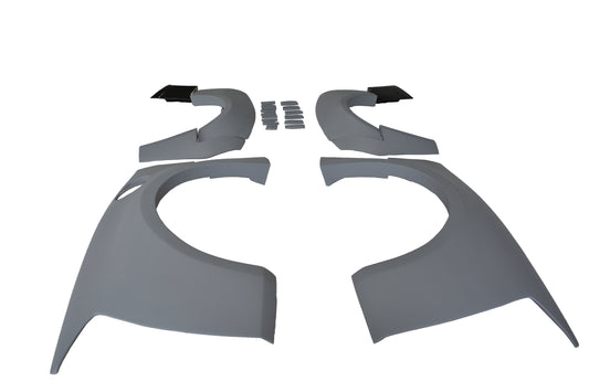 Chevrolet Camaro 6th Gen ZL1 Z/28 2SS 1SS 3LT 2LT 1LT 2LS 1LS 2015 2016 2017 2018 2019 2020 2021 2022 2023 2024 with Aftermarket Parts - Widebody Fender Flares Carbon Fiber/FRP from SPECTER PLUS