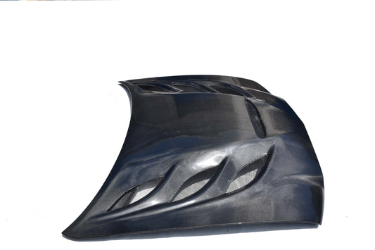 Dodge Charger Base SXT SE R/T SRT8 V6 V8 2011 2012 2013 2014 with Aftermarket Parts - V1 Hood Carbon Fiber/FRP from Aero Republic