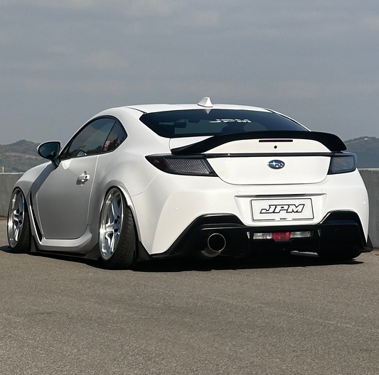 Subaru BRZ ZD8 2020 2021 2022 2023 2024 & Toyota GR86 ZN8 2020 2021 2022 2023 2024 with Aftermarket Parts - "HIDROGAI" Single Exhaust Tip Conversion Cap Carbon Fiber / FRP