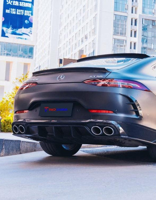 Mercedes Benz AMG GT43 GT50 GT53 GT63 X290 2019 2020 2021 2022 2023 with Aftermarket Parts - Rear GT Wing Carbon Fiber from TAKD Carbon