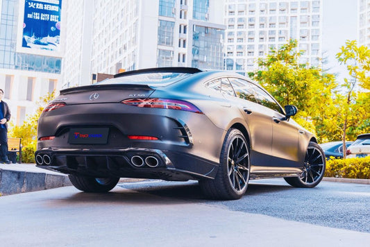 Mercedes Benz AMG GT43 GT50 GT53 GT63 X290 2019 2020 2021 2022 2023 with Aftermarket Parts - Rear Trunk Spoiler Carbon Fiber from TAKD Carbon