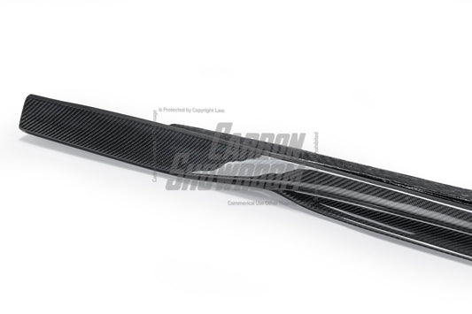 Porsche Cayenne 9Y0 9Y3 2018-ON with Aftermarket Parts - Side Skirts Pre-preg Carbon Fiber from TAKD Carbon