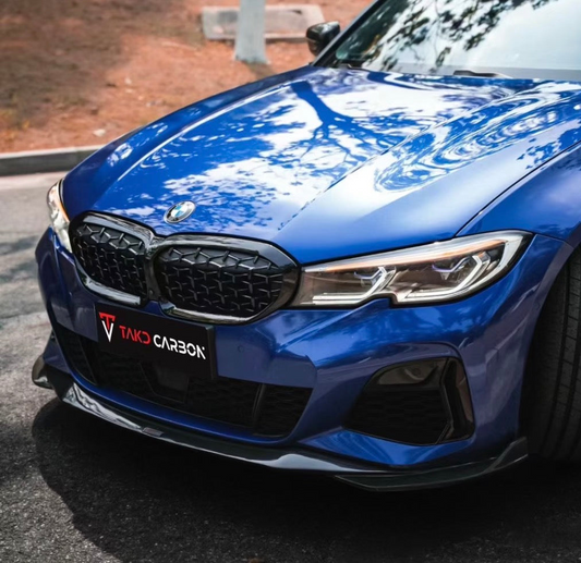 TAKD V2 Front Lip for BMW 3 Series 330i M340i G20 Pre-LCI Pre-preg Carbon Fiber