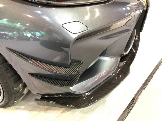 BMW M2 / M2C F87 2016 2017 2018 2019 2020 2021 with Aftermarket Parts - Front Lip Pre-preg Carbon Fiber from TAKD Carbon
