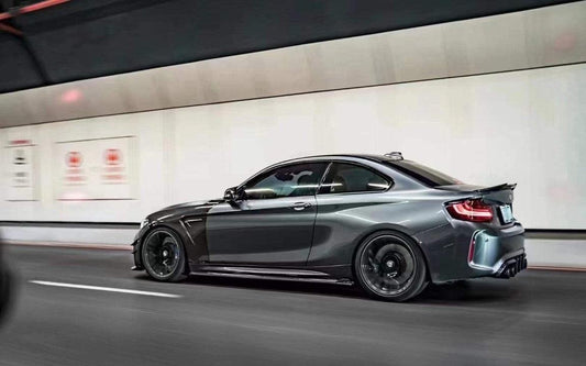 BMW M2 / M2C F87 2016 2017 2018 2019 2020 2021 with Aftermarket Parts - Front Fenders Pre-preg Carbon Fiber from TAKD Carbon