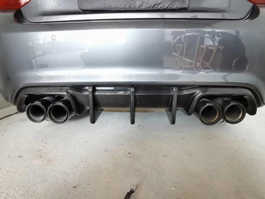 BMW M2 / M2C F87 2016 2017 2018 2019 2020 2021 Pre-preg Carbon Fiber with Aftermarket Parts - Rear Diffuser & Canards from TAKD Carbon