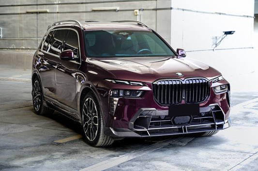 BMW X7 xDrive40i M60i ALPINA XB7 LCI G07 2023-ON with Aftermarket Parts - Side Skirts Pre-preg Carbon Fiber from TAKD Carbon