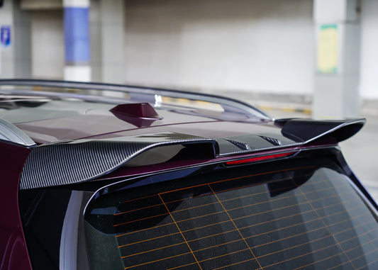 X7 Base xDrive40i 50i M50i M60i ALPINA XB7 (Fits Both Pre-LCI & LCI) G07 2019-ON with Aftermarket Parts - Rear Roof Spoiler Pre-preg Carbon Fiber from TAKD Carbon
