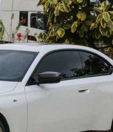 BMW 2 Series 230i M240i G42 2022-ON with Aftermarket Parts - Replacement Mirror Caps Pre-preg Carbon Fiber from TAKD Carbon