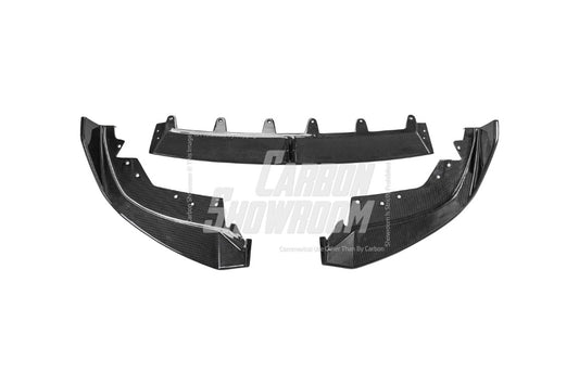 BMW 3 Series 330i (with M-package bumper,Does not fit base model) M340i G20 G21 LCI 2023-ON with Aftermarket Parts - V2 Style Front Lip Pre-preg Carbon Fiber from TAKD Carbon