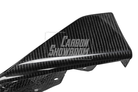 BMW 3 Series 330i (with M-package bumper,Does not fit base model) M340i G20 G21 LCI 2023-ON with Aftermarket Parts - V2 Style Front Lip Pre-preg Carbon Fiber from TAKD Carbon