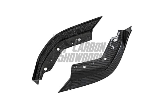 BMW 3 Series 330i (with M-package bumper, does not fit base model) M340i G20 Pre-LCI 2019 2020 2021 2022 with Aftermarket Parts - V1 Style Front Lip Pre-preg Carbon Fiber from TAKD Carbon