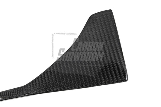 BMW 3 Series 330i (with M-package bumper, does not fit base model) M340i G20 Pre-LCI 2019 2020 2021 2022 with Aftermarket Parts - V1 Style Front Lip Pre-preg Carbon Fiber from TAKD Carbon