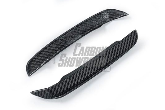 BMW 3 Series 330i (with M-package bumper, does not fit base model) M340i G20 LCI 2023-ON with Aftermarket Parts - Front Canards Pre-preg Carbon Fiber from TAKD Carbon