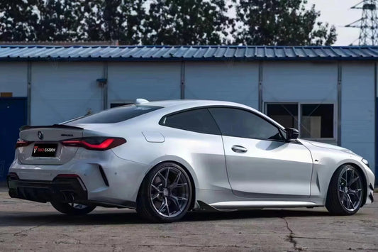 TAKD Carbon BMW 4 Series G22 G23 G26 i4 & Gran coupe 430i M440i Side Skirts Front Canards Rear Diffuser & Canards Carbon Fiber