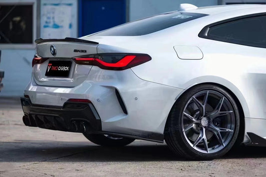 TAKD Carbon BMW 4 Series G22 G23 G26 i4 & Gran coupe 430i M440i Side Skirts Front Canards Rear Diffuser & Canards Carbon Fiber