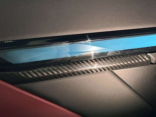 BMW 5 Series 530 540 & i5 e/x Drive40 M60 G60 G61 2024-ON with Aftermarket Parts - Pre-preg Carbon Fiber Front Door Interior Panel Trim Cover from TAKD Carbon