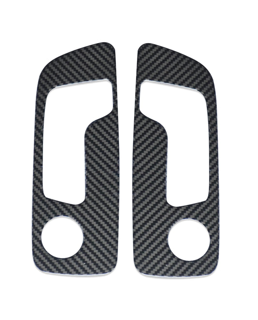 BMW 5 Series 530 540 & i5 e/x Drive40 M60 G60 G61 2024-ON with Aftermarket Parts - Pre-preg Carbon Fiber Seat Adjustment Control Buttons Trim Cover Pair from TAKD Carbon