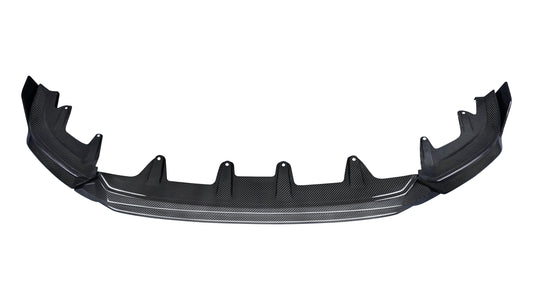 BMW 5 Series 530 540 (with M-package bumper, does not fit base model) & i5 e/x Drive40 (with M-package bumper, does not fit base model) M60 G60 G61 2024-ON with Aftermarket Parts - V1 Style Front Lip Pre-preg Carbon Fiber from TAKD Carbon