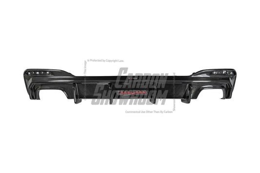 BMW 5 Series M550 540 530 (with M-package bumper, does not fit base model) G30 LCI 2021-ON with Aftermarket Parts - Rear Diffuser Pre-preg Carbon Fiber from TAKD Carbon