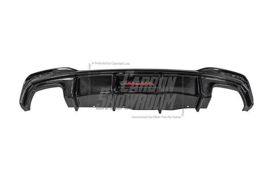 BMW 5 Series M550 540 530 (with M-package bumper, does not fit base model) G30 LCI 2021-ON with Aftermarket Parts - Rear Diffuser Pre-preg Carbon Fiber from TAKD Carbon
