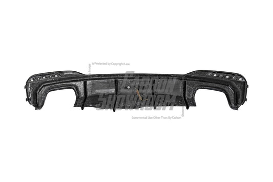 BMW 5 Series M550 540 530 (with M-package bumper, does not fit base model) G30 LCI 2021-ON with Aftermarket Parts - Rear Diffuser Pre-preg Carbon Fiber from TAKD Carbon