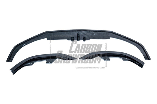 BMW 8 Series 840 (With M-Package Bumper) M850 G14 G15 G16 2018-ON with Aftermarket Parts - AC Style Front Lip Pre-preg Carbon Fiber from TAKD Carbon