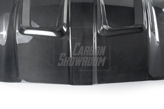 BMW M3 / M3C G80 G81 & M4 / M4C G82 G83 2021 2022 2023 2024 with Aftermarket Parts - Hood Bonnet Double-sided Pre-preg Carbon Fiber from TAKD Carbon