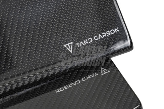 BMW M3/M3C G80/G81 2021-ON & M4/M4C G82/G83 2021 2022 2023 2024 with Aftermarket Parts - V1 Style Side Skirts Pre-preg Carbon Fiber from TAKD Carbon