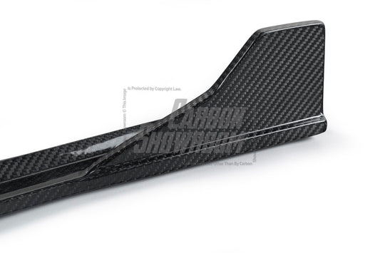 BMW 8 Series M850 840 G16 2018 2019 2020 2021 2022 2023 2024 with Aftermarket Parts - V1 Style Side Skirts Pre-preg Carbon Fiber from TAKD Carbon