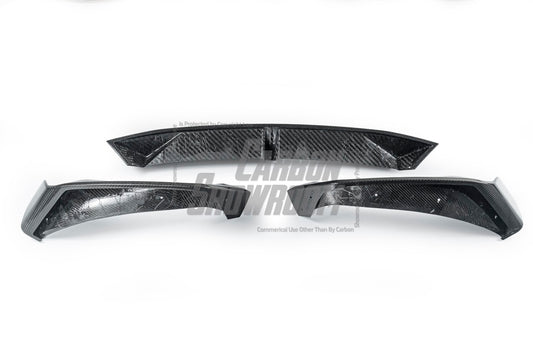 BMW X5 G05 M50i & X/S Drive 40i (with M-Package) Pre-LCI 2019 2020 2021 with Aftermarket Parts - V2 Front Lip Pre-preg Carbon Fiber from TAKD Carbon