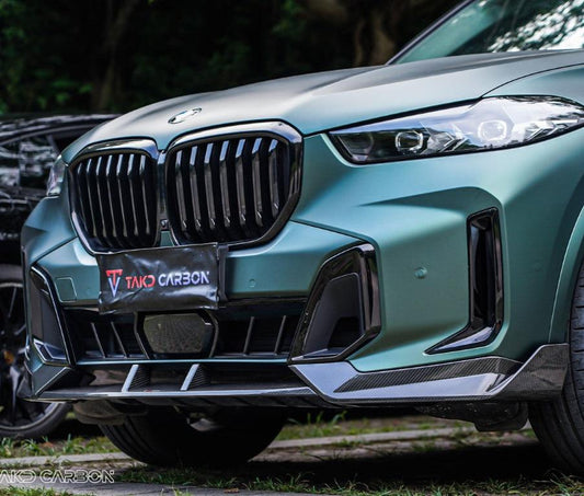 BMW X5 s/x Drive 40i / xDrive 50e (With M-Package, does not fit base model) & M60i G05 LCI 2024-ON with Aftermarket Parts - Pre-preg Carbon Fiber Front Bumper Grill from Karbel Carbon
