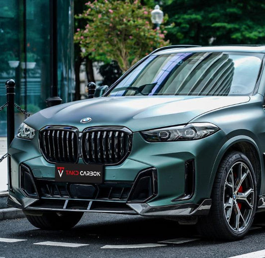 BMW X5 s/x Drive 40i / xDrive 50e (With M-Package, does not fit base model) & M60i G05 LCI 2024-ON with Aftermarket Parts - Pre-preg Carbon Fiber Front Bumper Grill from Karbel Carbon