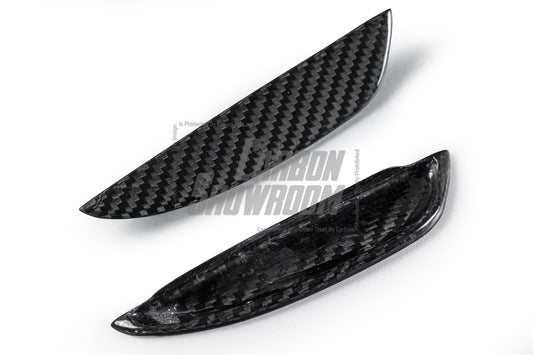 Mercedes Benz A-Class A45 W177 2019-ON with Aftermarket Parts - Front Canards Pre-preg Carbon Fiber from TAKD Carbon