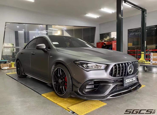 Mercedes Benz CLA-Class CLA45/S CLA35 CLA250 C118 2020-ON with Aftermarket Parts - Side Skirts Pre-preg Carbon Fiber from TAKD Carbon