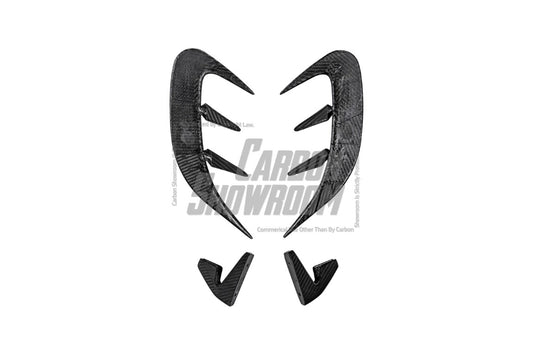 Mercedes Benz AMG GT43 GT50 GT53 X290 2021 2022 2023 2024 with Aftermarket Parts - Rear Bumper Canards Carbon Fiber from TAKD Carbon