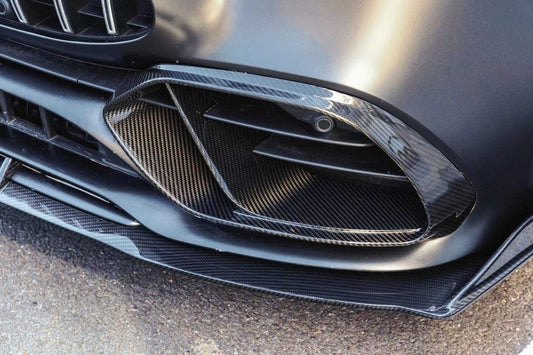 Mercedes Benz AMG GT43 GT50 GT53 X290 2021 2022 2023 with Aftermarket Parts - Front Intake Cover Carbon Fiber from TAKD Carbon