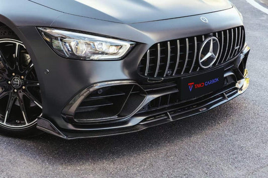 Mercedes Benz AMG GT43 GT50 GT53 X290 2021 2022 2023 with Aftermarket Parts - Front Intake Cover Carbon Fiber from TAKD Carbon