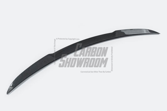BMW 4 M50 / e Drive 40 (with M-package bumper, does not fit base model) G26 2022 2023 2024 & 4 Series Gran Coupe M440i 430i (with M-package bumper, does not fit base model) G26 2022 2023 2024 with Aftermarket Parts - Rear Spoiler Pre-preg Carbon Fiber from TAKD Carbon