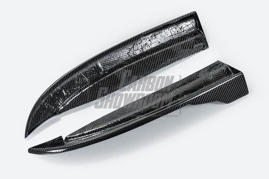 TAKD Carbon Dry Carbon Fiber Rear Diffuser & Rear Canards for Mercedes Benz C Class W205 C63 C63S 2019-ON Sedan 4 Door - Performance SpeedShop