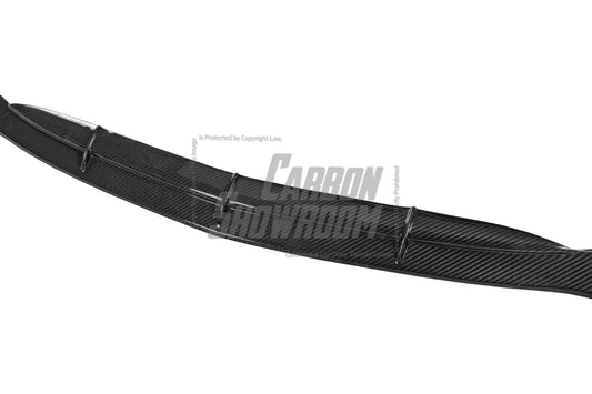 Mercedes Benz CLA45 CLA45S C118 2020 2021 2022 2023 2024 with Aftermarket Parts - V2 Style Front Lip Pre-preg Carbon Fiber from TAKD Carbon