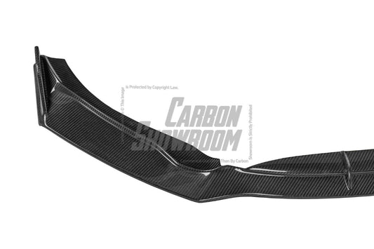 Mercedes Benz CLA45 CLA45S C118 2020 2021 2022 2023 2024 with Aftermarket Parts - V2 Style Front Lip Pre-preg Carbon Fiber from TAKD Carbon