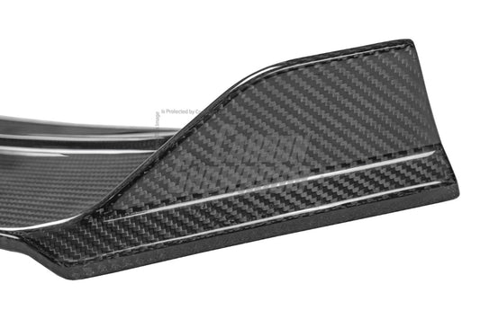 Mercedes Benz CLA45 CLA45S C118 2020 2021 2022 2023 2024 with Aftermarket Parts - V2 Style Front Lip Pre-preg Carbon Fiber from TAKD Carbon